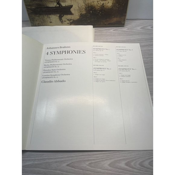 Johannes Brahms 4 Symphonies 4LP Box Set Deutsche Grammophon Vintage 33RPM - Picture 3 of 14
